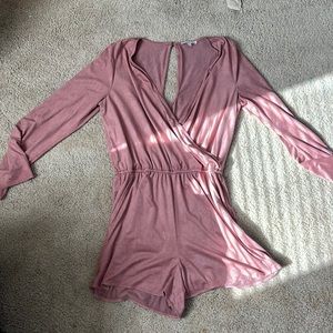 Charlotte Russe Suede Romper! NEVER WORN